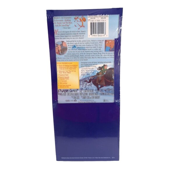 Disney Mulan DVD LONG Box Gold Collection Original 2000 First Edition NEW Sealed - Picture 2 of 3